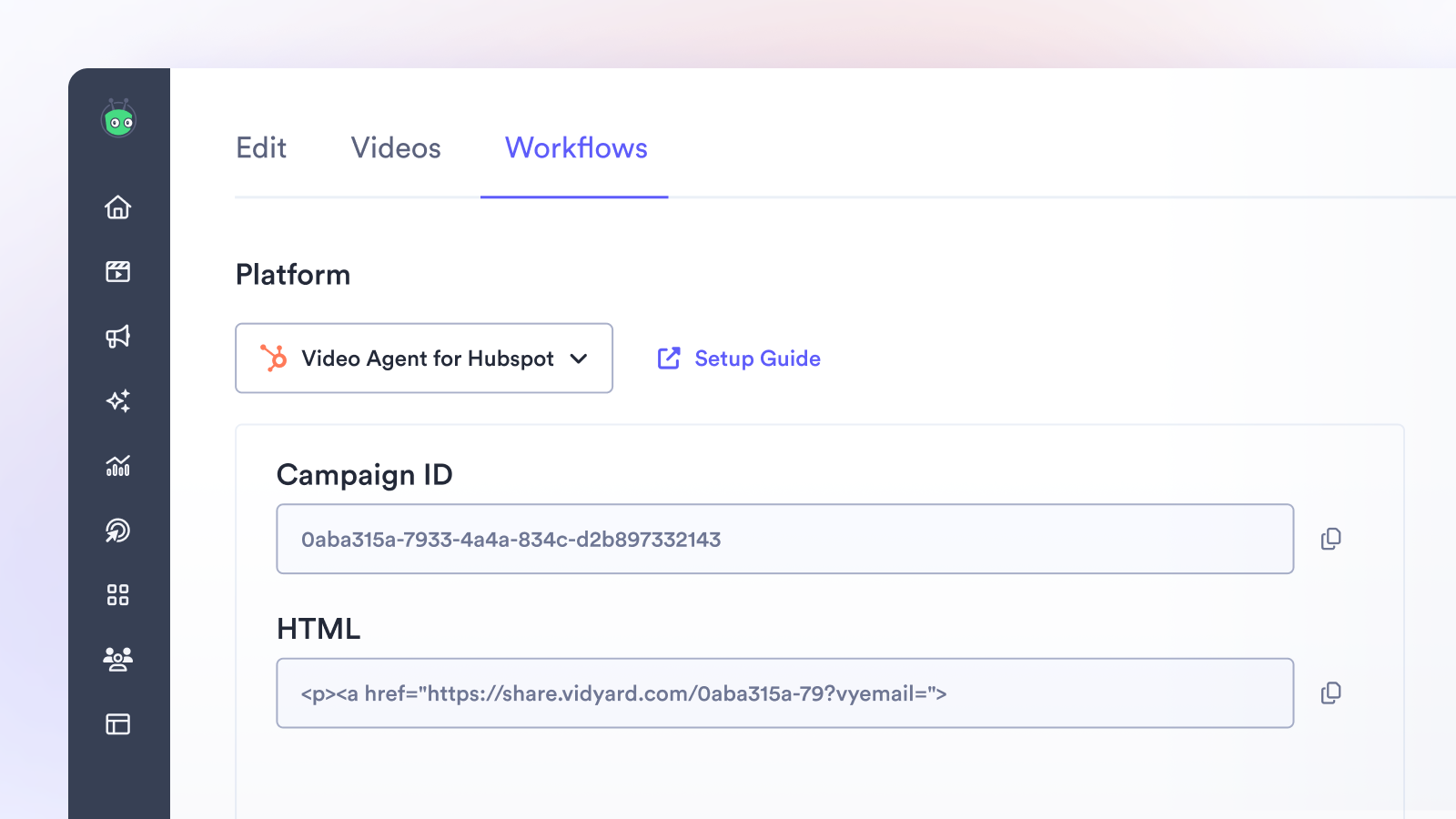 Workflows with Video