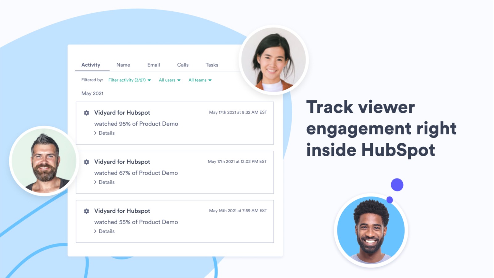 Track viewer engagement right inside HubSpot